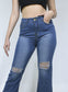 Pantalones de Jeans para Dama Holiday Hueco Rasgado-