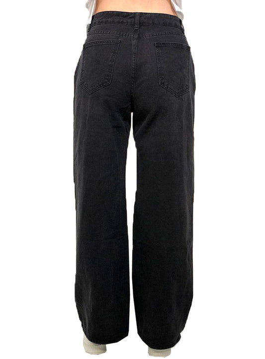 Pantalones de Jeans para Dama Holiday Negro Rasgado-