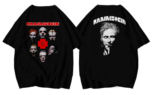 Franelas INKED ROCK UNISEX Caballeros Damas Estampado RAMMSTCIN